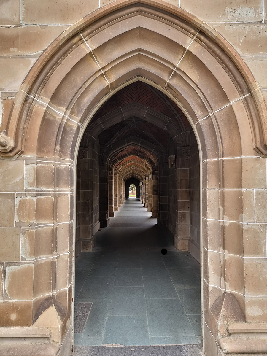 Vaulted archway